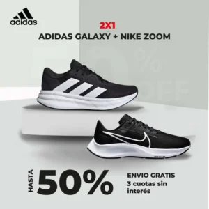 ¡OFERTA EXCLUSIVA! Adidas Galaxy + Nike Zoom 2x1