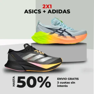 ¡OFERTA EXCLUSIVA! Asics + Adizero 2x1
