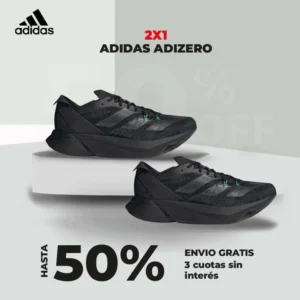 ¡OFERTA EXCLUSIVA! Adizero Total BLACK 2x1